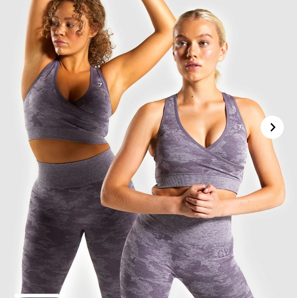 Gymshark camo sports bra